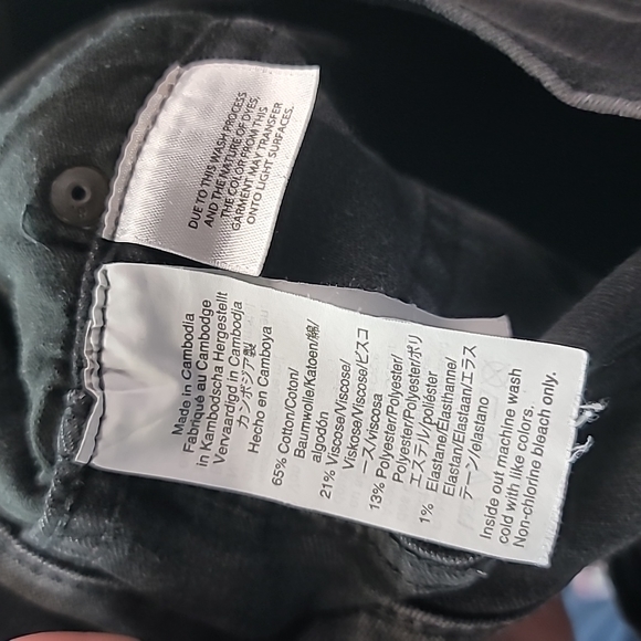 J.CREW high rise vintage straight faded black jeans size 26 - Picture 10 of 10